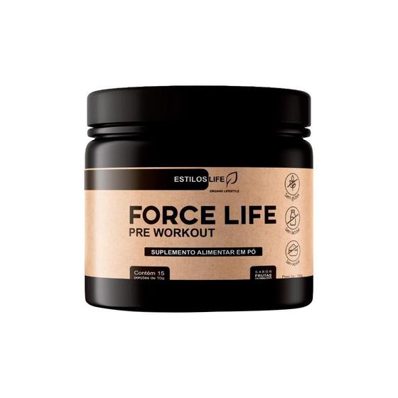 Imagem de Pré Treino Force Life Pote 150G Sabor: Frutas Vermelhas