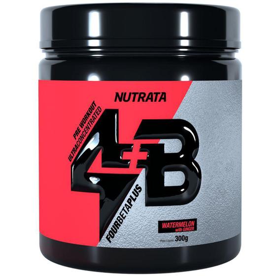 Imagem de Pré Treino Fourbetaplus 4b Melancia Gengibre 300g - Nutrata