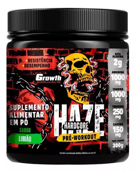 Imagem de  Pré-treino Haze Hardcore 300g- Growth Supplements Cafeina