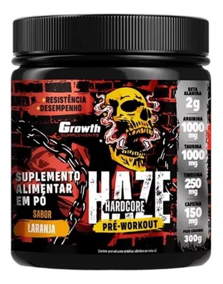 Imagem de Pré-treino haze hardcore 300g - (laranja)