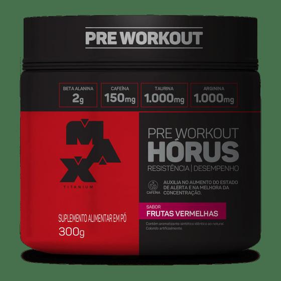 Pre treino horus pote 300g frutas vermelhas Menor preço em Pre treino horus pote 300g frutas vermelhas