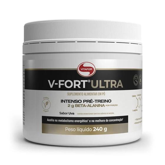 Imagem de Pré Treino Intenso V-Fort Ultra Sabor Uva Pote 240G Vitafor