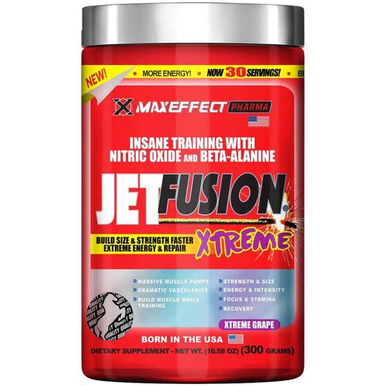 Imagem de Pre Treino Jetfusion Extreme 300g Maxeffect Pharma Sabor Uva