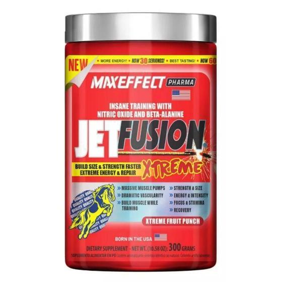 Imagem de Pré Treino Jetfusion Xtreme 300G Ponche De Frutas Maxeffect