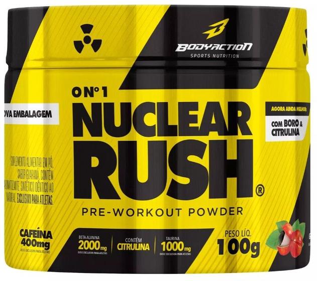 Imagem de Pre Treino Nuclear Rush 100g Bodyaction 