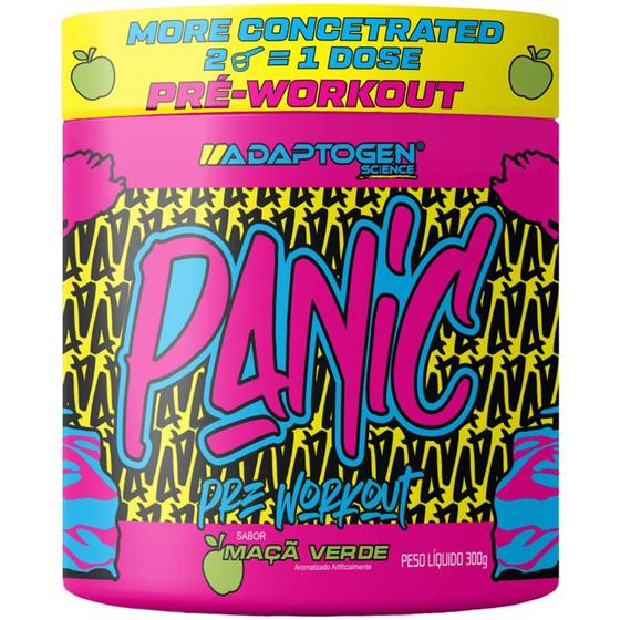 Imagem de Pré Treino Panic Maçã Verde Super Concentrado 300G - Adaptogen