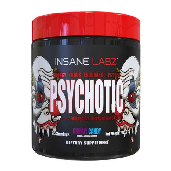 Imagem de Pré Treino Psichotic red- Sabor (35 Servings) FruitPunch - Demons Lab