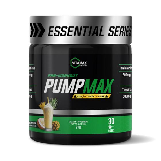 Imagem de Pré Treino Pump Max 210g Vitamax Nutrition