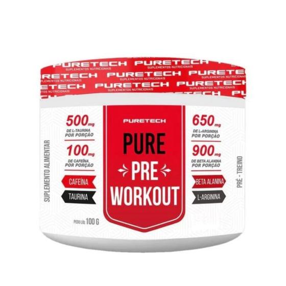 Imagem de Pre-treino Pure Pre-Workout 100g - Puretech