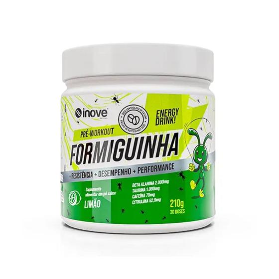 Imagem de Pré Treino Sabor Limão Formiguinha 210g Inove Nutrition