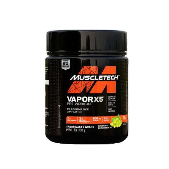 Imagem de Pré Treino Sabor Uva Verde Vapor X5 360g Muscletech