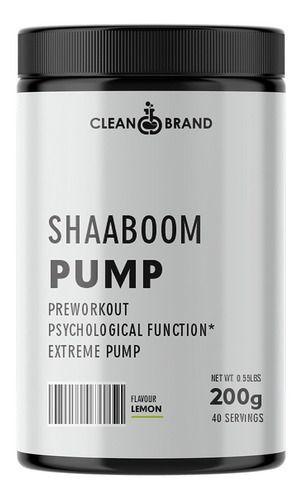 Imagem de Pré treino SHABOOM PUMP 40 Doses HARDCORE Limão CLEAN BRAND