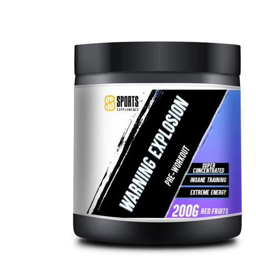 Imagem de Pré Treino SPORTS SUPPLEMENTS WARNING EXPLOSION 150g Hardocore