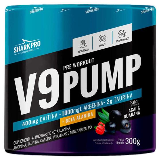 Imagem de Pré treino v9 pump 300g shark pro