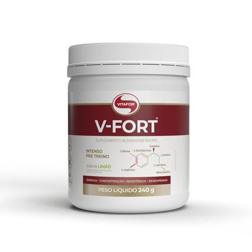 Imagem de Pré treino VFORT 240G  Limão  Vitafor