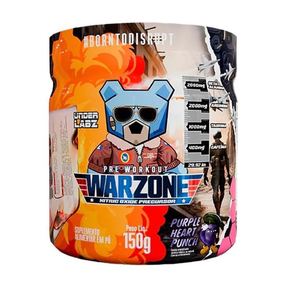 Imagem de Pré Treino Warzone Sabor Purple Heart Punch 150G Under Labz