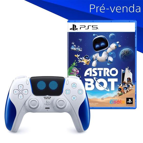 (PRÉ VENDA) Controle sem fio DualSense ASTRO BOT PS5 Edição Limitada com Jogo Astro Bot PS5 Menor preço em (PRÉ VENDA) Controle sem fio DualSense ASTRO BOT PS5 Edição Limitada com Jogo Astro Bot PS5