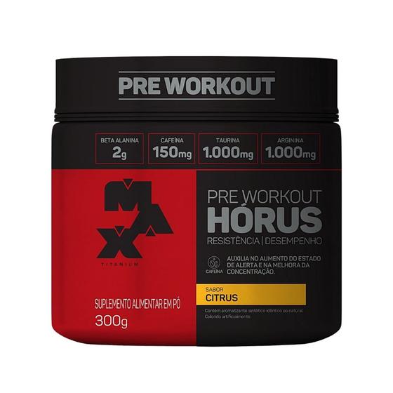 Imagem de Pre Workout Hórus - (300g) -  Max Titanium