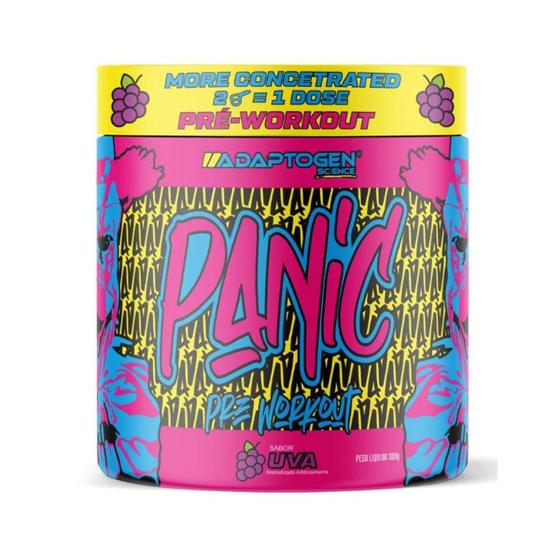 Imagem de Pré Workout Panic 300g C/ Beta Alanina Uva  Adaptogen