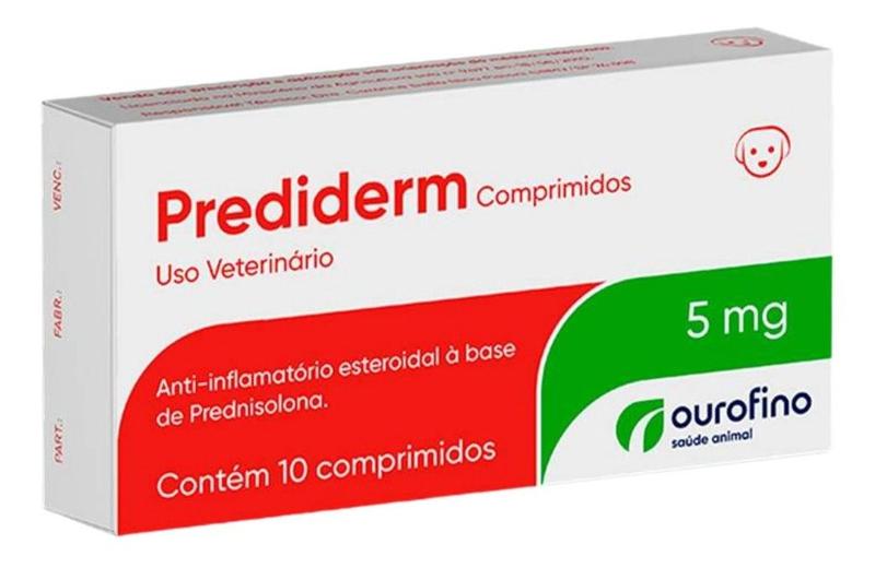 Imagem de Prediderm 5mg Com 10 Comprimidos Ourofino 