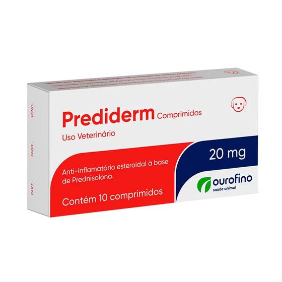 Imagem de Prediderm Anti-Inflamatario 20mg Ourofino C/10 Comprimidos