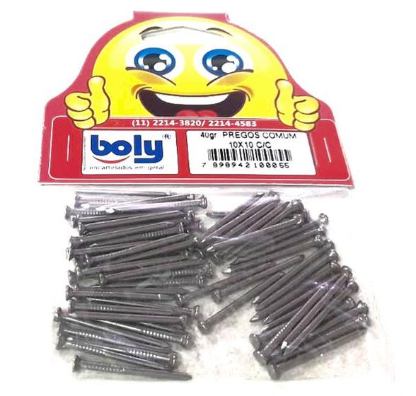 Imagem de Prego 10x10 Comum Com Cabeça 40g Boly Ref. 55 