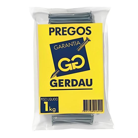 Imagem de Prego 18x27 Com Cabeça Aço Polido Resistente 1 Kg Não Oxida