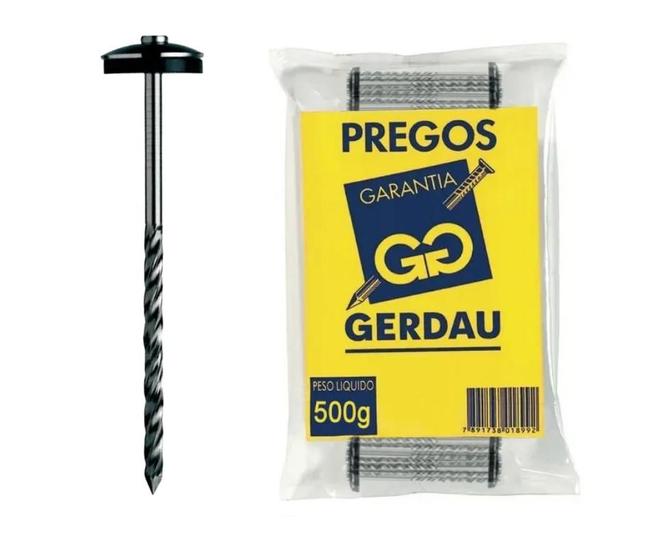 Imagem de Prego 18x36 Telheiro Galvanizado 500g Gerdau