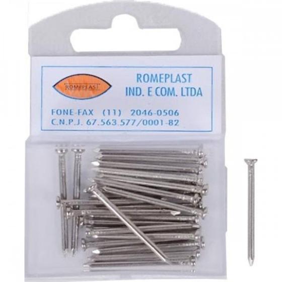 Imagem de Prego Aco Romeplast Com Cabeca  10X10 (1,50X23mm) Sistema ''X'' Cartela Com 40 Pecas