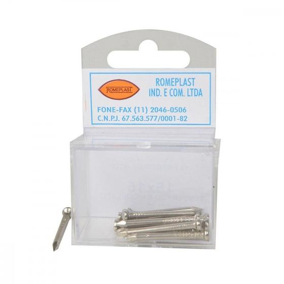 Imagem de Prego Aco Romeplast Com Cabeca  15X15 (2,40X34mm) Cartela Com 12 Pecas