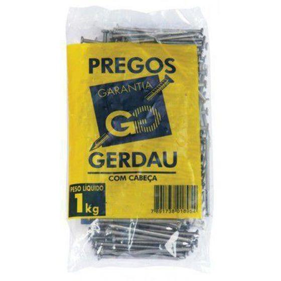 Imagem de Prego C/ Cabeça Dupla 18 X 27 MM - 1 Kg - Gerdau Aços Longos - GERDAU AÇOS LONGOS S/A