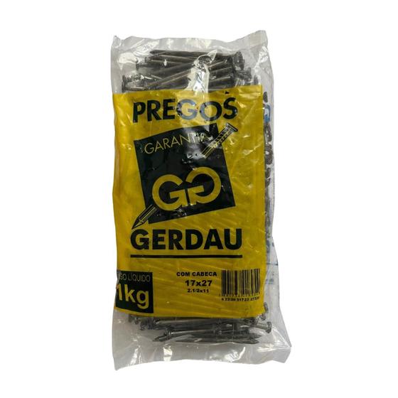 Imagem de Prego com Cabeça 17 x 27 Gerdau Kg