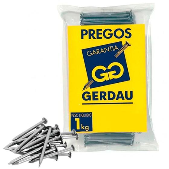 Imagem de prego gerdau 15x15 com cabeça 1 kilo