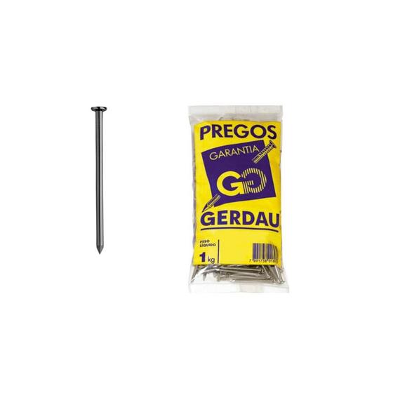 Imagem de prego gerdau 15x21 com cabeça 1 kilo