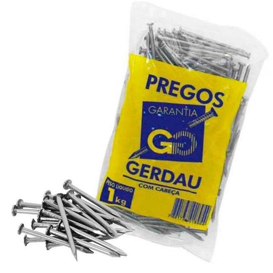 Prego Polido 17X21 Com Cabeça 1Kg Gerdau Menor preço em Prego Polido 17X21 Com Cabeça 1Kg Gerdau