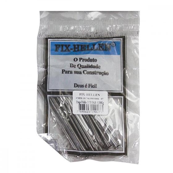 Imagem de Prego Polido C/Cabeça  19X36 (3,90X83mm) 100Grs - Kit C/10 Pacotes