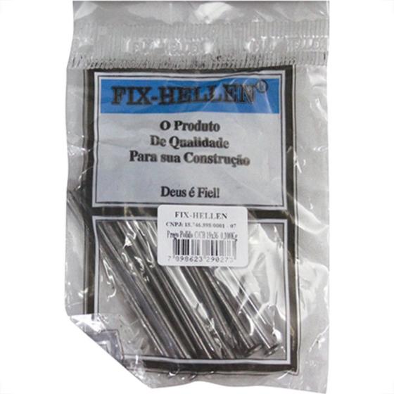 Imagem de Prego Polido C/Cabeça  19X36 (3,90X83mm) 100Grs - Kit C/10 Pacotes