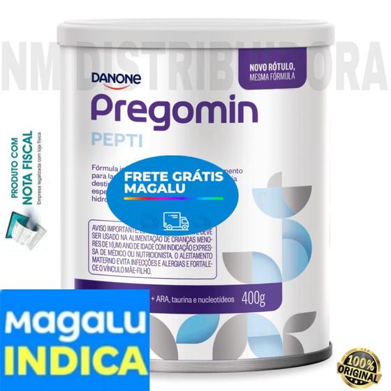 Imagem de Pregomin Pepti Pó 400g - EMBALAGEM AVARIADA (Amassado ou rotulo rasgado) LACRADA