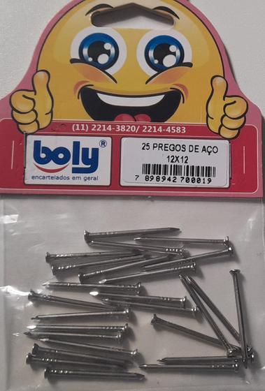 Imagem de Pregos De Aço 12x12 Kit 25 Pçs - Boly - Ref. 19