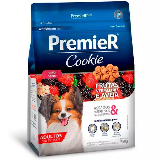 Imagem de Premier Cookie Para Cães Adultos de Raças Pequenas Sabor Frutas Vermelhas e Aveia 250g