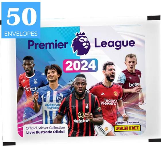 Imagem de Premier League 2024 Kit 250 Figurinhas Campeonato Inglês 24