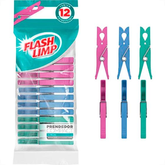 Imagem de Prendedor Compact C/12 Flash-6858