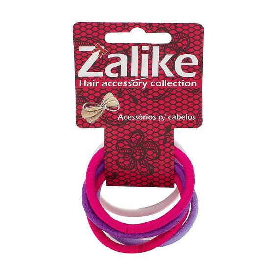 Imagem de Prendedor de Cabelo Elástico Zalike Sem Metal 6mm Cores Sortidas com 6 Unidades