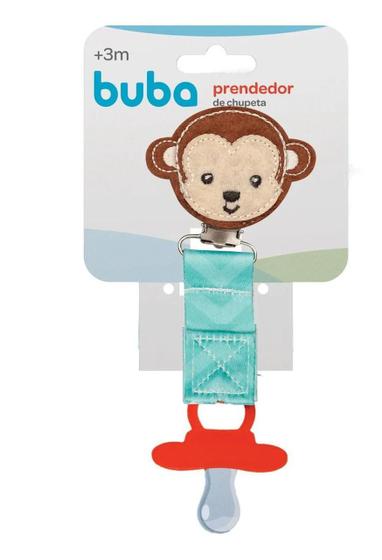 Imagem de Prendedor De Chupeta Buba Baby Macaco Fun - Buba 12055
