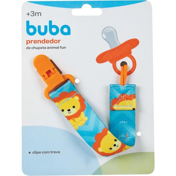 Imagem de Prendedor de Chupeta Buba com Estampas Divertidas - Lavável, Encaixe Universal, Tecido de Alta Qualidade, Sem BPA, Acess