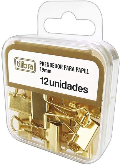 Imagem de Prendedor de  papel 19mm dourado - 178268