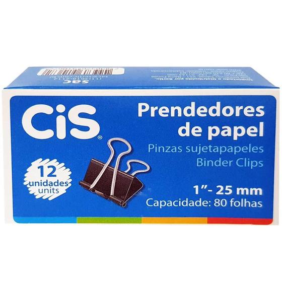 Imagem de Prendedor de Papel 25mm Cis 12 Unidades