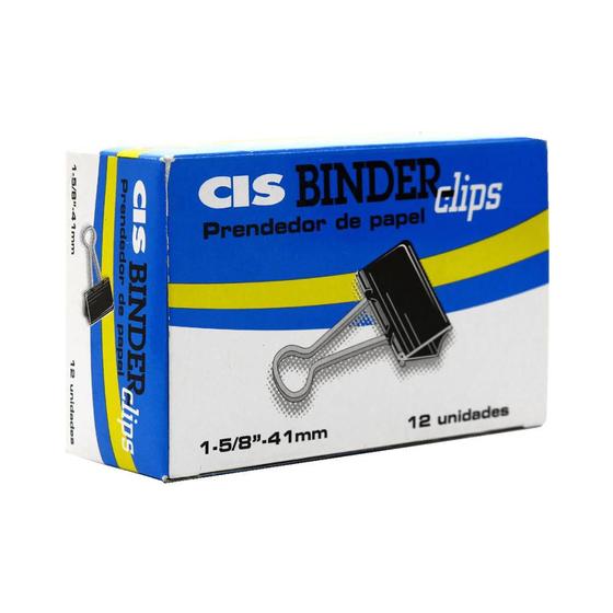 Imagem de Prendedor de Papel Binder Clip 41mm 12 Unidades CiS