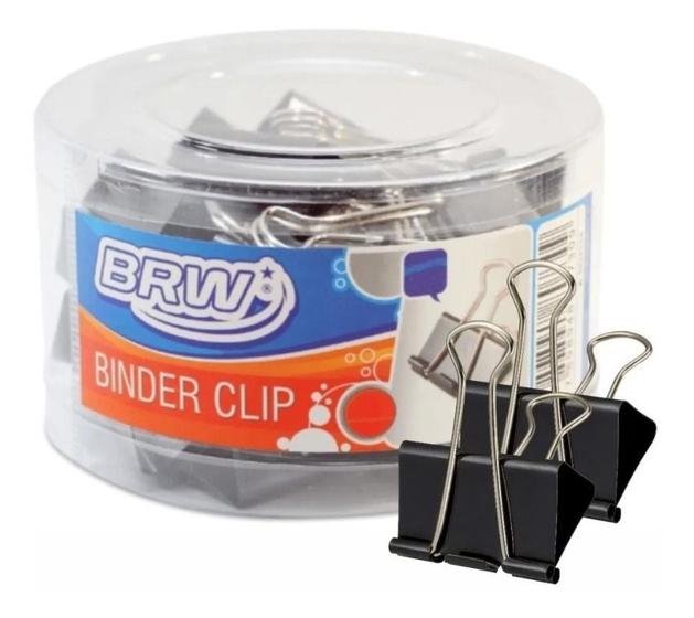 Imagem de Prendedor De Papel Binder Clip 51mm Brw Caixa Com 12un