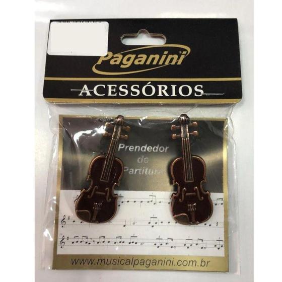 Imagem de Prendedor de Partitura Paganini Clipets Violino PPT-084